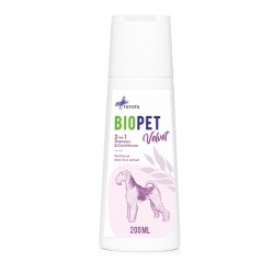 BIOPET "Velvet" 2-1 kondicionuojantis šampūnas šunims, 200ml